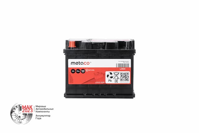 Аккумулятор (АКБ METACO 55АЧ 460А 242х175х190 (L) ETN1)
