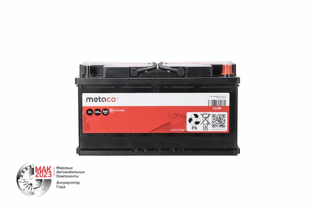 Аккумулятор (АКБ METACO 100АЧ 800А 353х175х190 (R) ETN0)