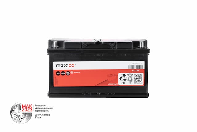 Аккумулятор (АКБ METACO 110АЧ 950А 353х175х190 (R) ETN0)